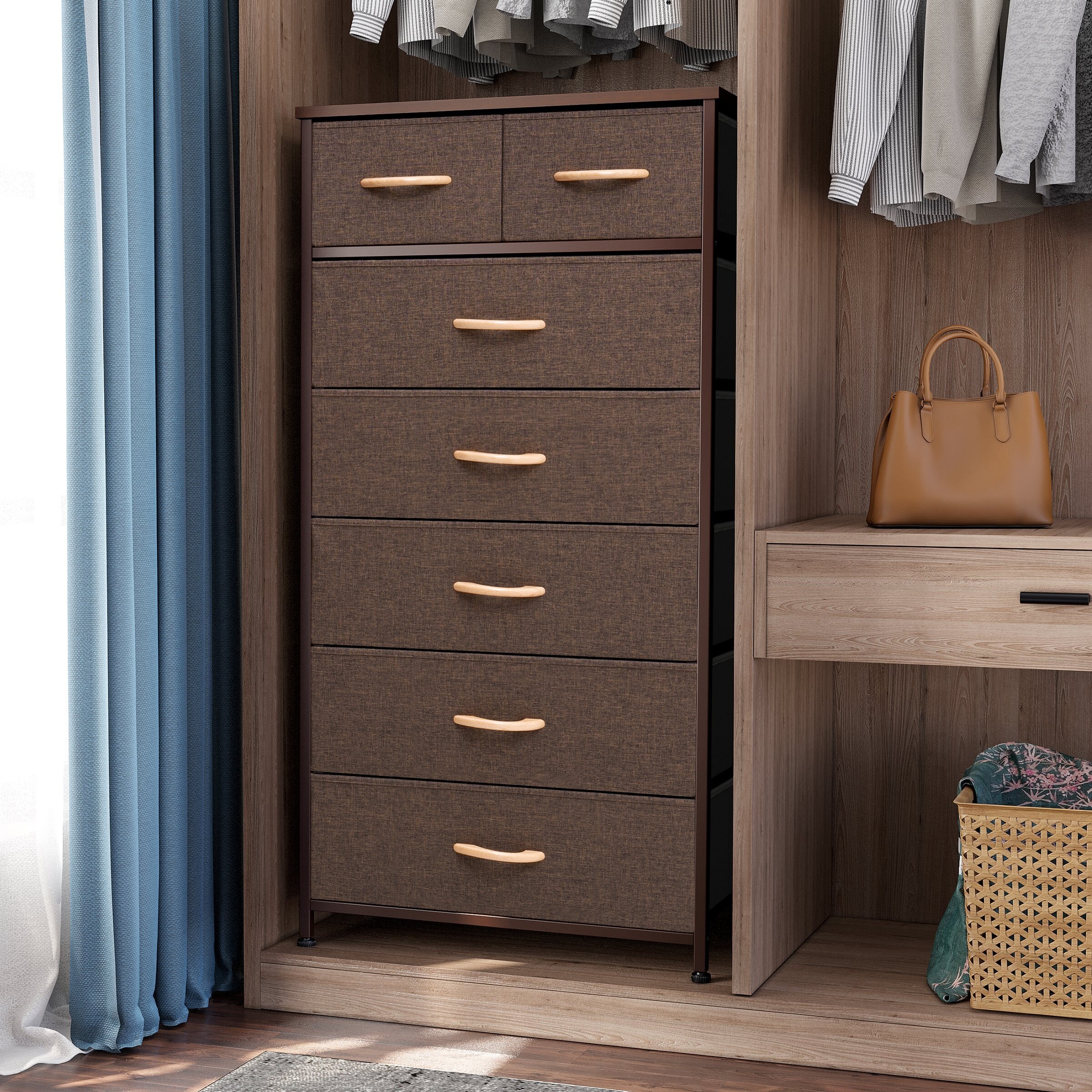 Crestlive Products Vertical Storage Dresser 7-drawer Chest - - 36354184 - Mycitystee