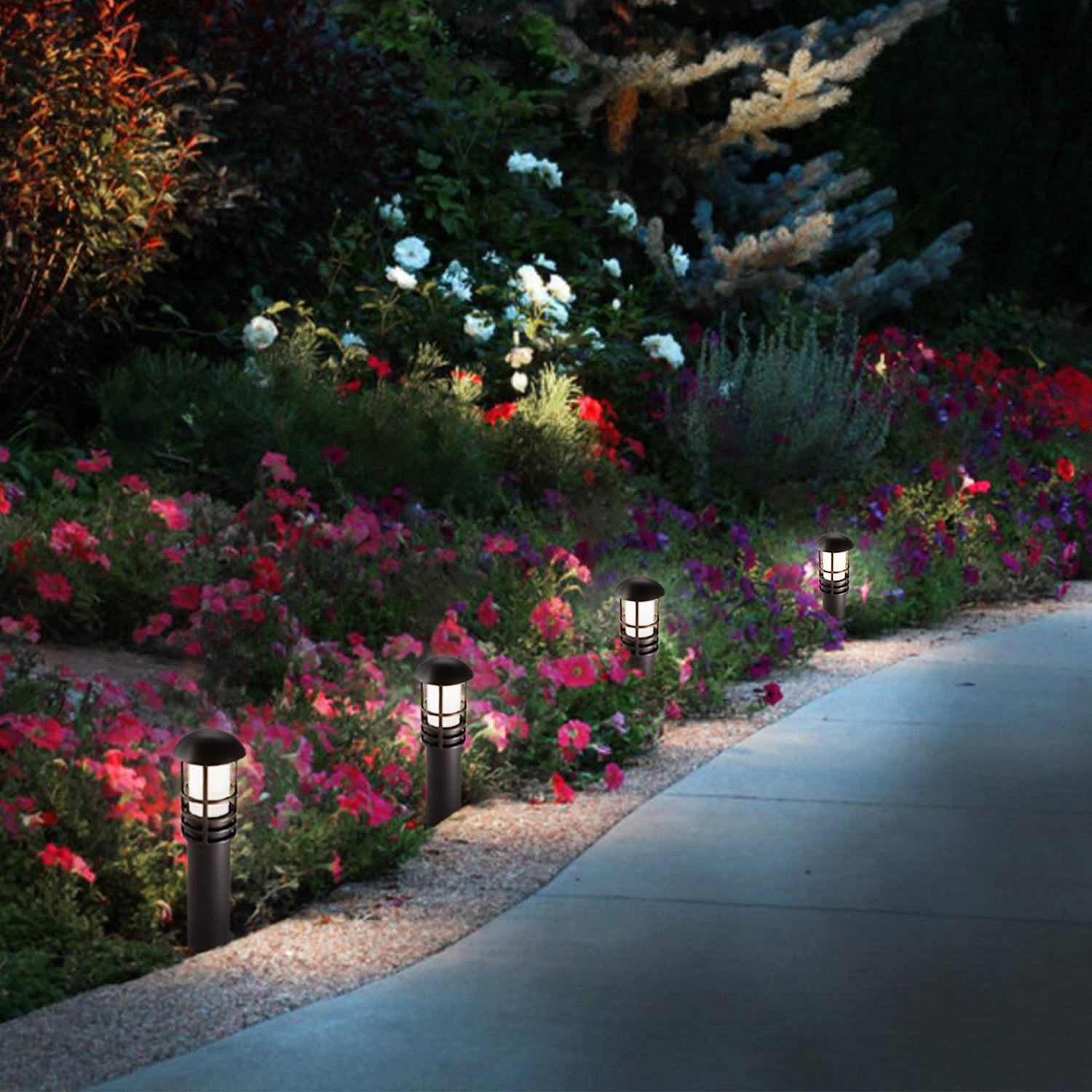 Ornate 3W 12V Low Voltage LED Landscape Light， ETL， 5000K Daylight - 6 PACK - Mycitystee