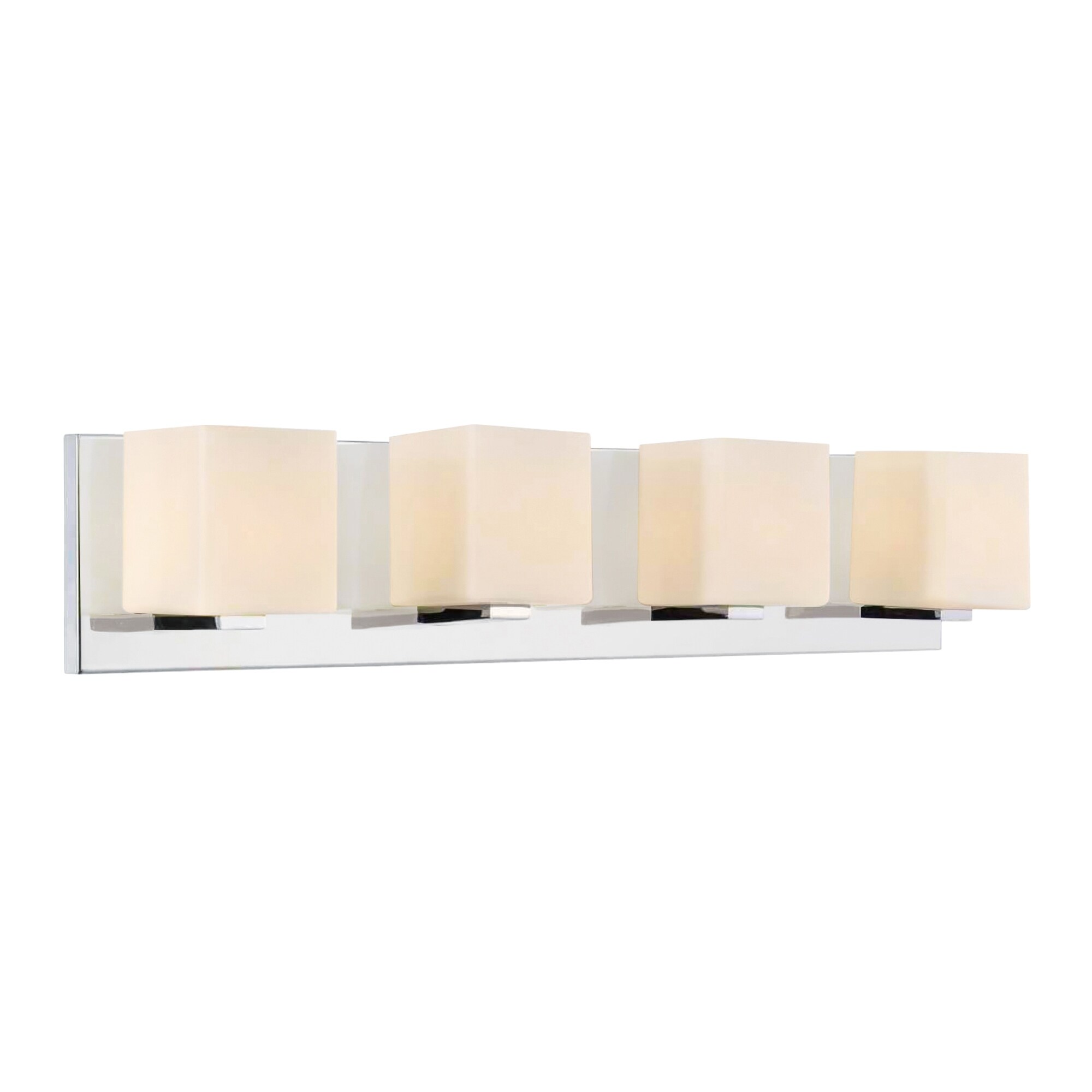 Satin Nickle 4 Light Bathroom Sconce With Satin Nickel Finish - Satin Nickel - Mycitystee