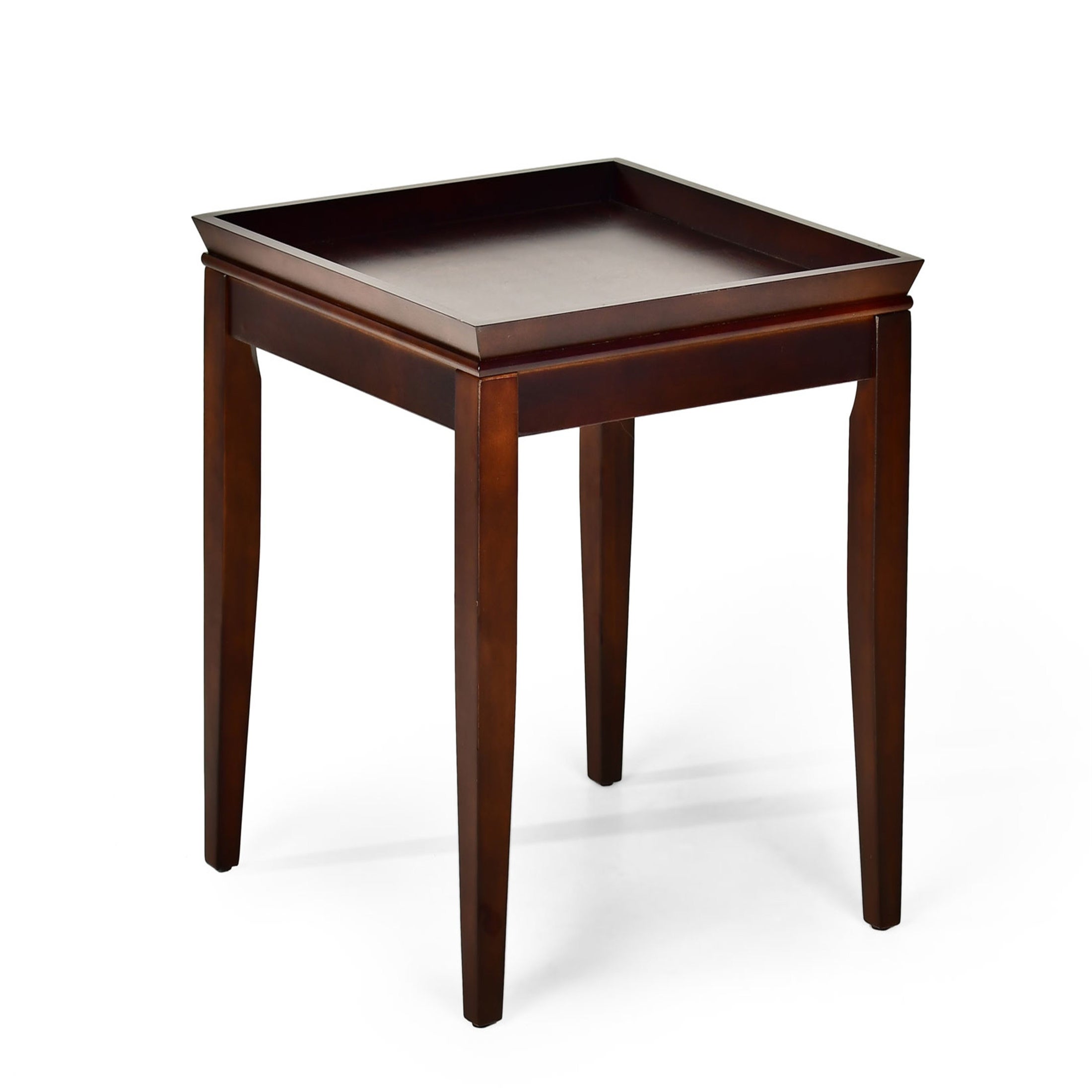 Cherry End Table Coffe Table With Four Wooden Legs - Mycitystee