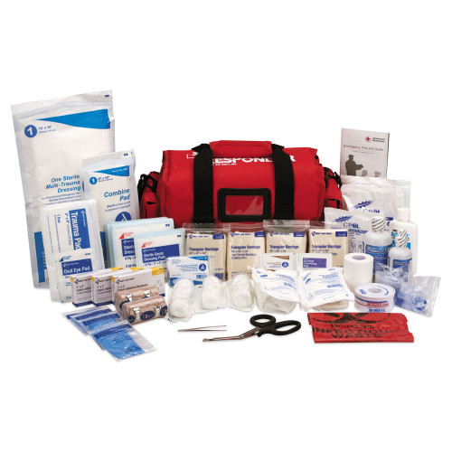 First Aid Only First Responder Kit， 16 x 8 x 7.5， 158 Pieces， Nylon Fabric Case (520FR) - Mycitystee