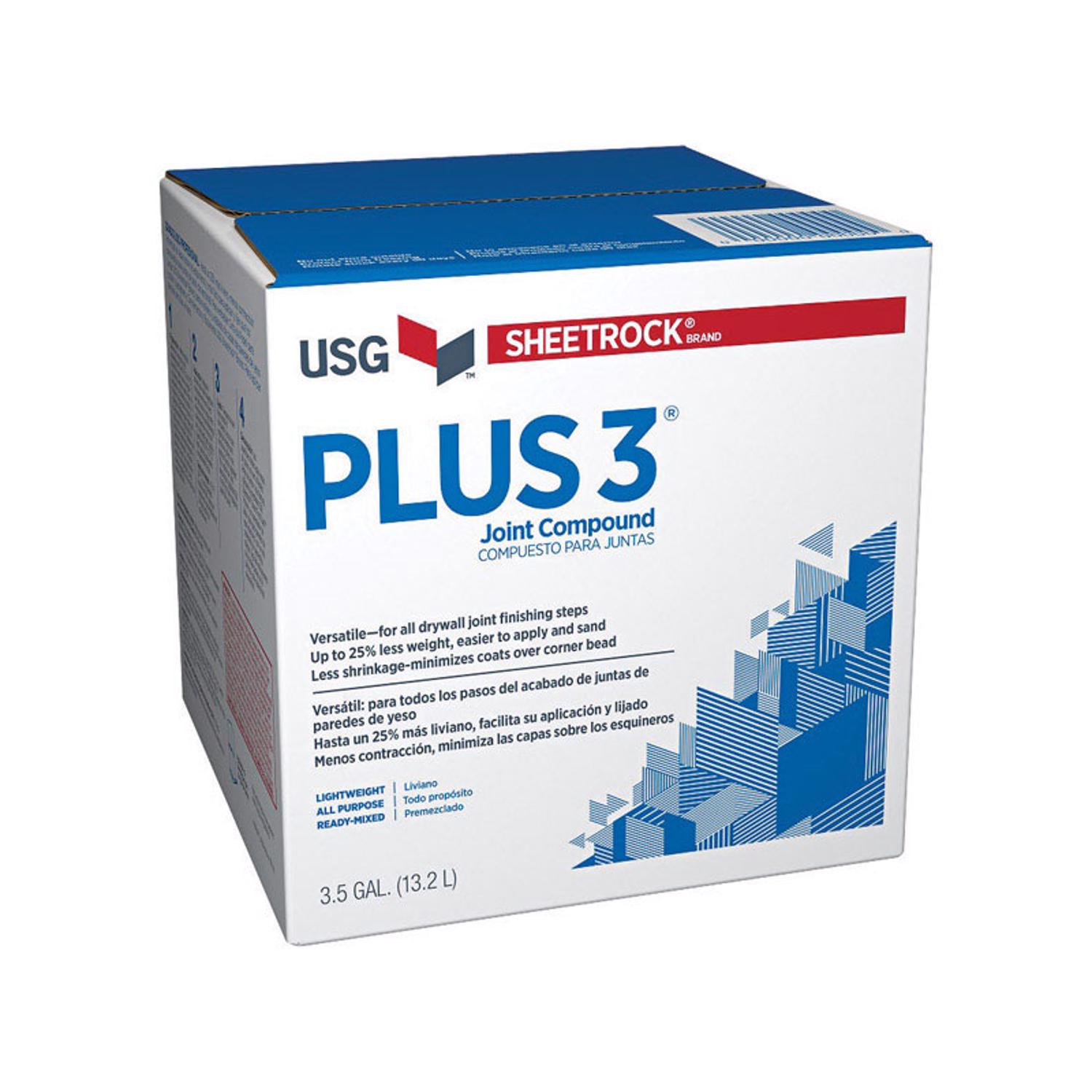 USG Sheetrock Plus 3 White All Purpose Lightweight Joint Compound 3.5 gal - Mycitystee