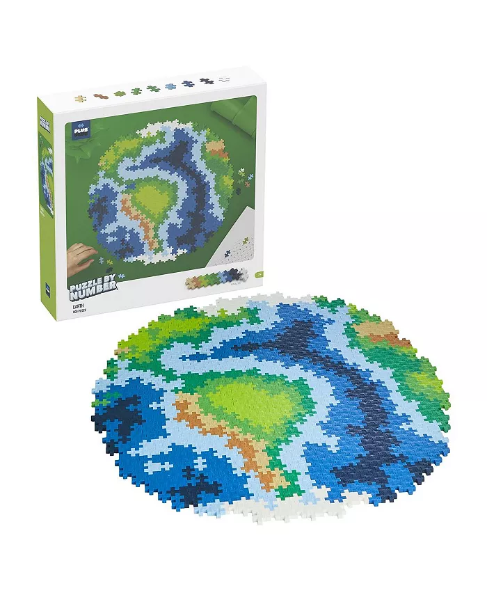 Plus-Plus Puzzle By Number - 800 Piece Earth Puzzle - Mycitystee