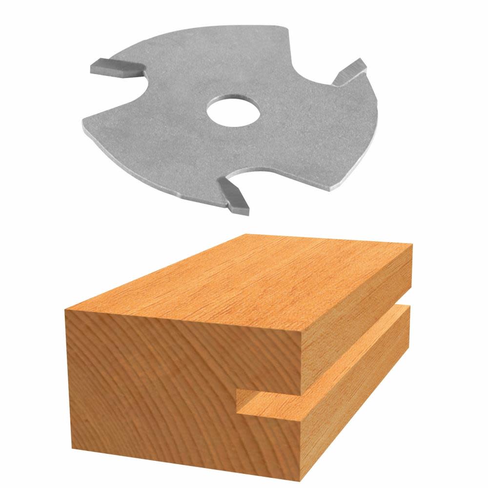 Bosch 1/16 In. Carbide Tipped 3-Wing Slotting Cutter Bit 85526M from Bosch - Mycitystee