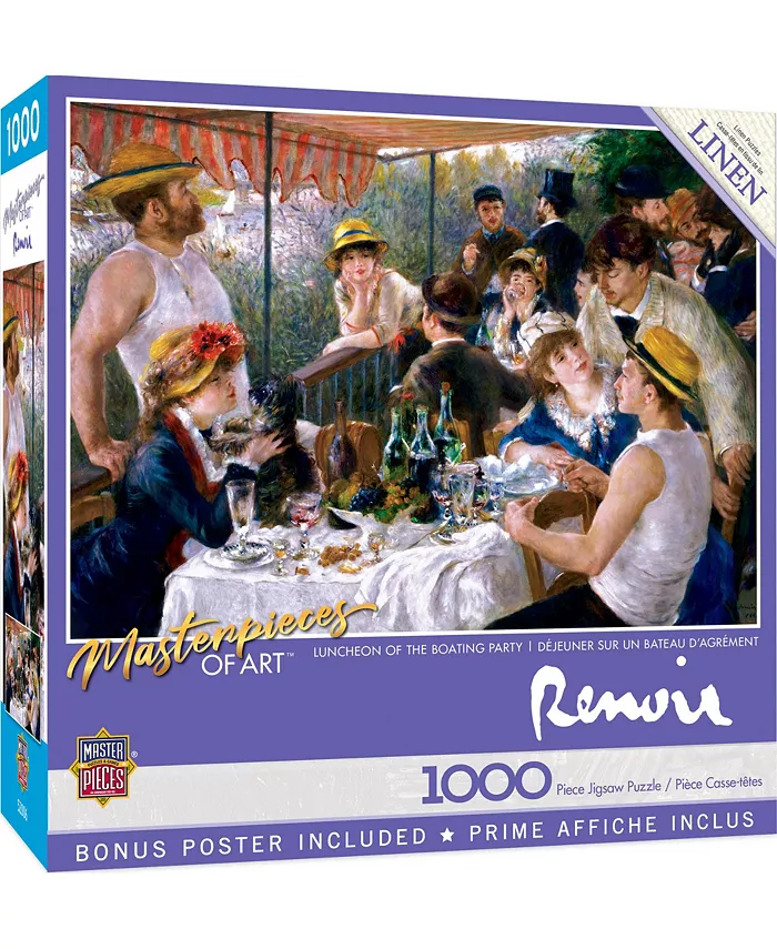 MasterPieces Puzzles MasterPieces  of Art - Luncheon of the Boating Party 1000 Piece Puzzle - Mycitystee