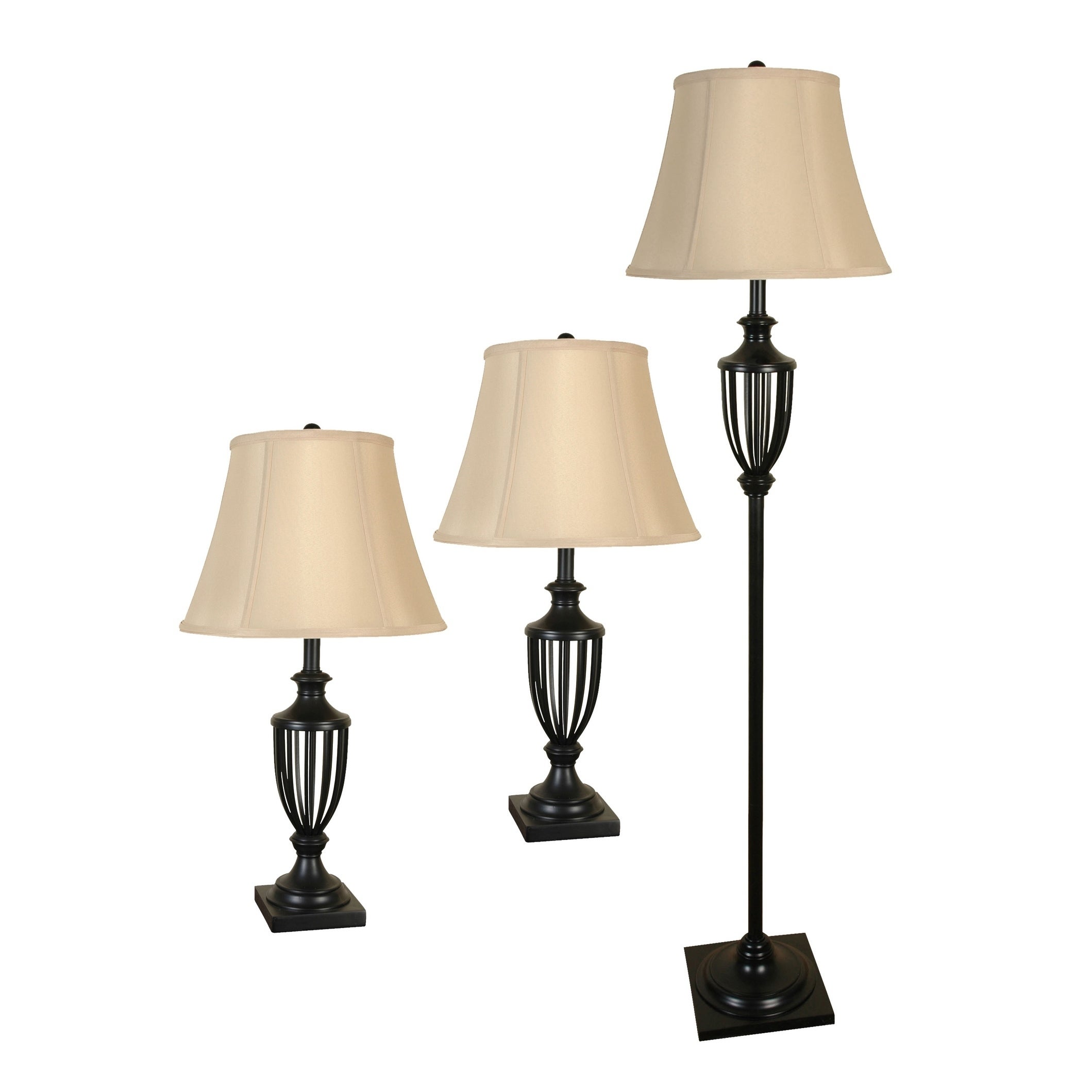 Lamps Per Se Black Lamp Set (3 piece) - Mycitystee
