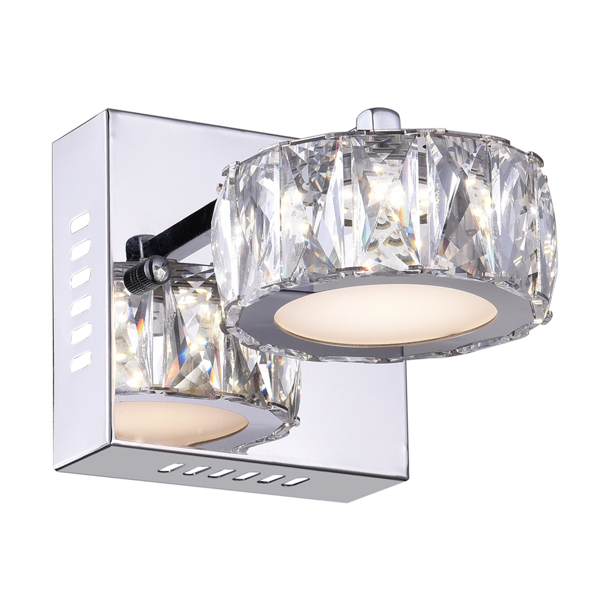 Milan LED Bathroom Sconce With Chrome Finish - Stainless Steel - Mycitystee