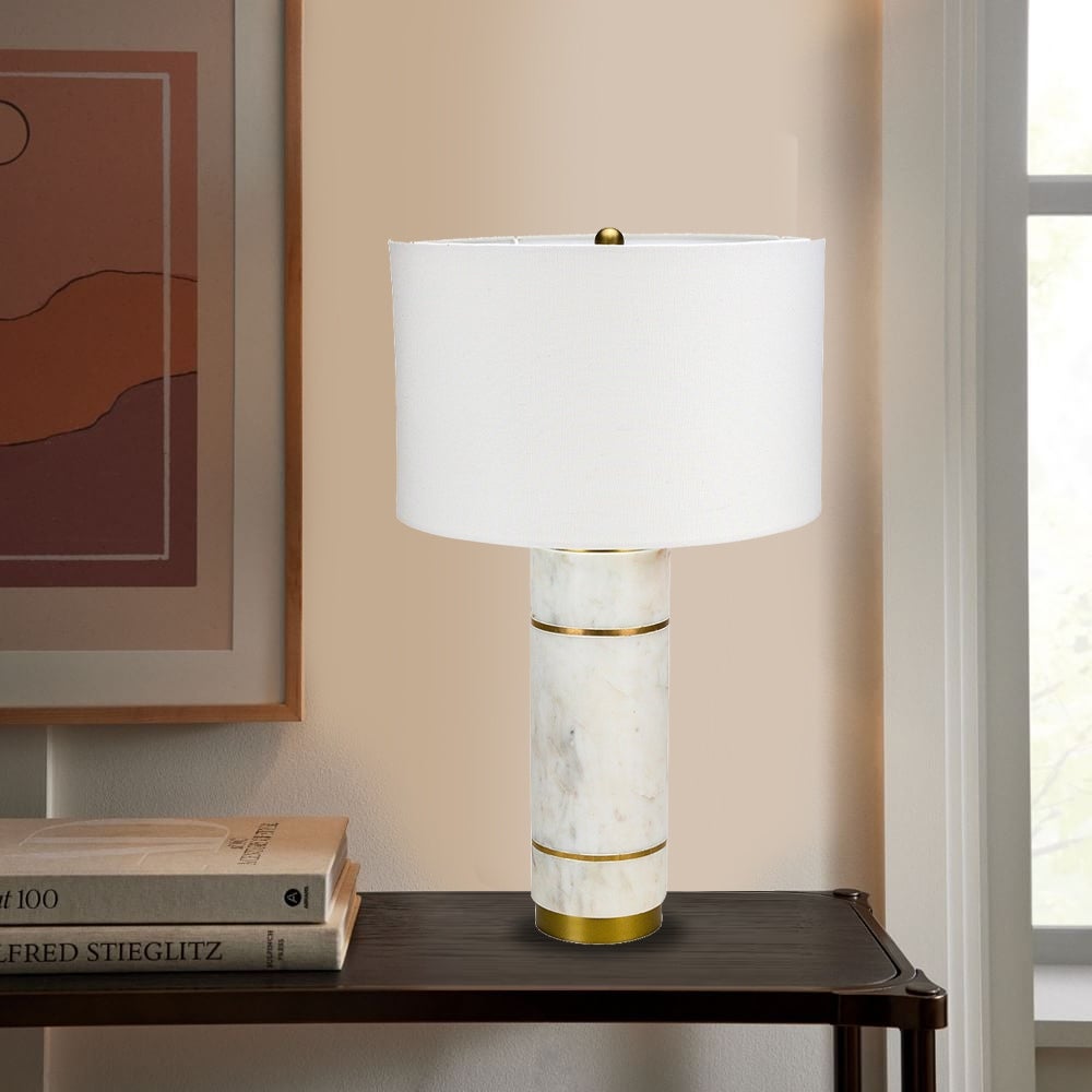 Kavana Décor Hanston Table Lamp in White - Mycitystee
