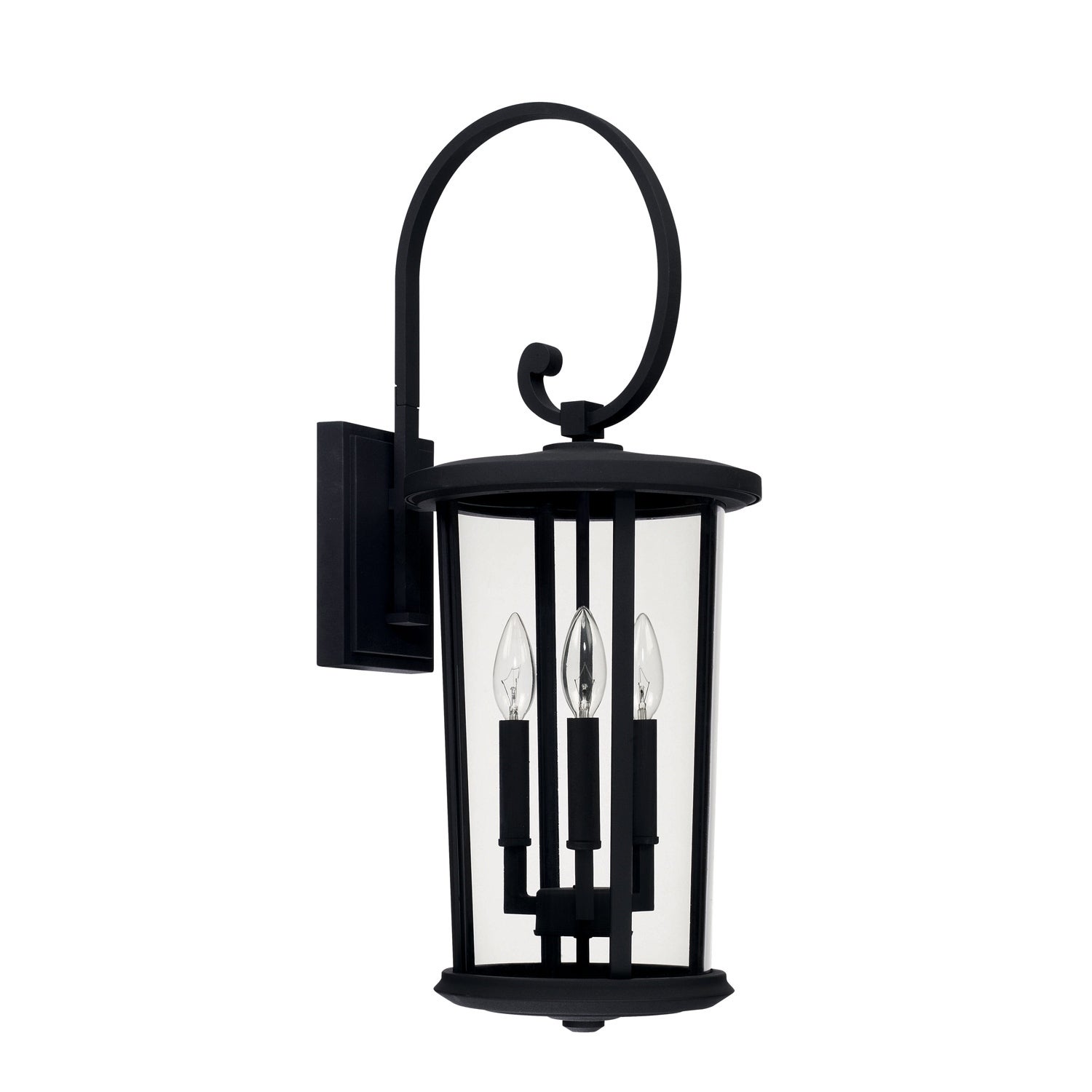 Howell 3-light Traditional Black Outdoor Wall Lantern - Mycitystee