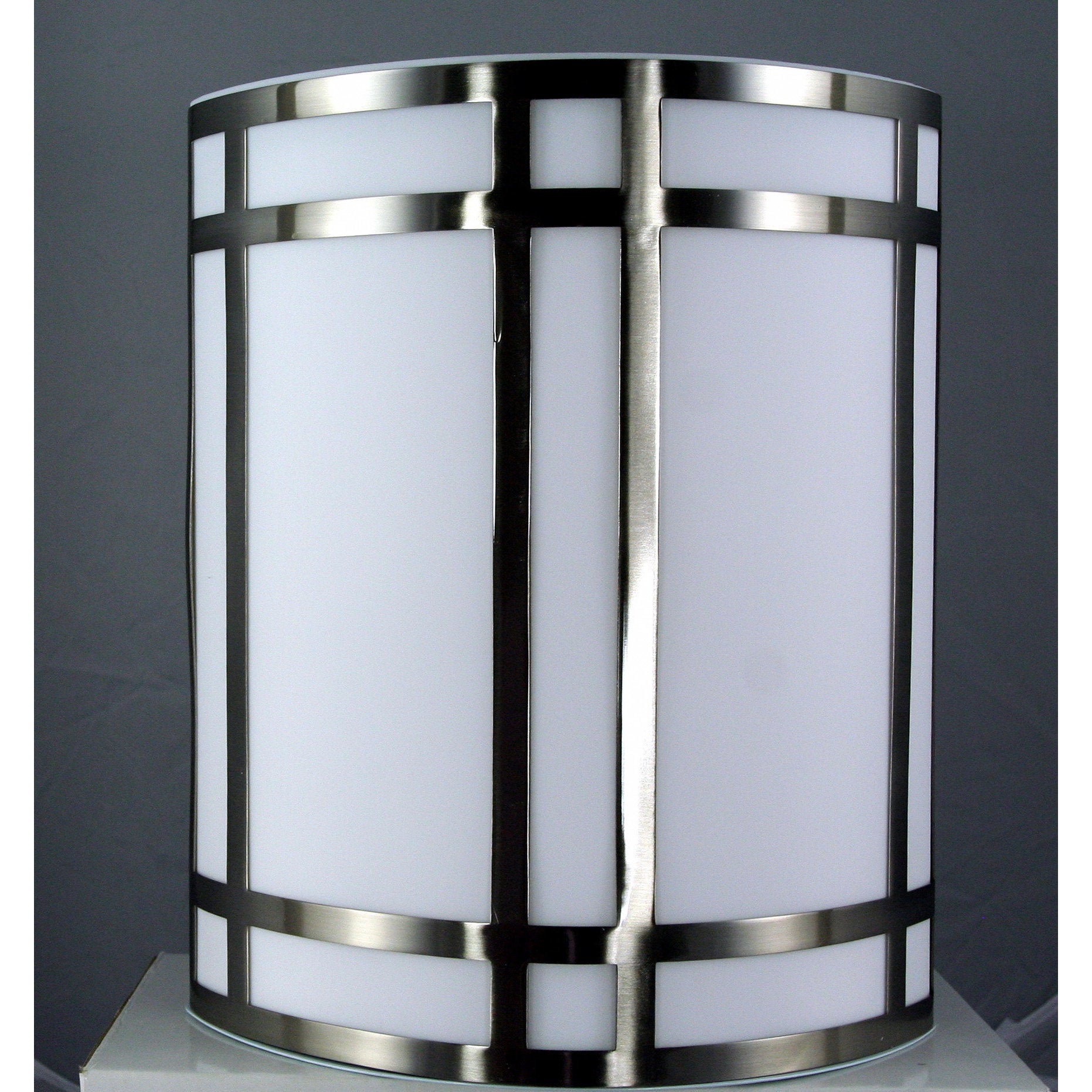 White Acrylic and Steel G24Q-2 Socket 18-watt Wall Lamp - Mycitystee