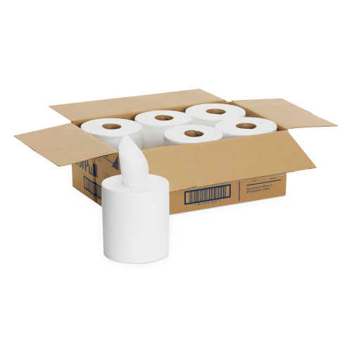 Georgia Pacific Professional SofPull Center-Pull Perforated Paper Towels， 1-Ply， 7.8 x 15， White， 320/Roll， 6 Rolls/Carton (28124) - Mycitystee