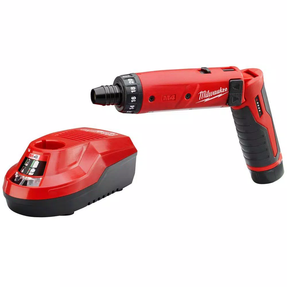 Milwaukee M4 4-Volt Lithium-Ion Cordless 1/4 in. Hex Screwdriver 1-Battery Kit and#8211; XDC Depot - Mycitystee