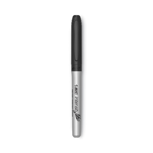 BIC Intensity Permanent Marker， Fine Bullet Tip， Tuxedo Black， Dozen (GPM11BK) - Mycitystee