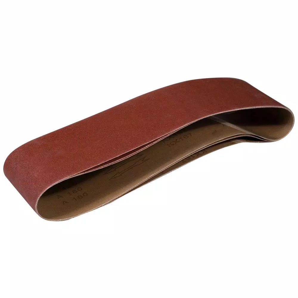 POWERTEC 6 in. x 48 in. 80-Grit Aluminum Oxide Sanding Belt (3-Pack) and#8211; XDC Depot - Mycitystee