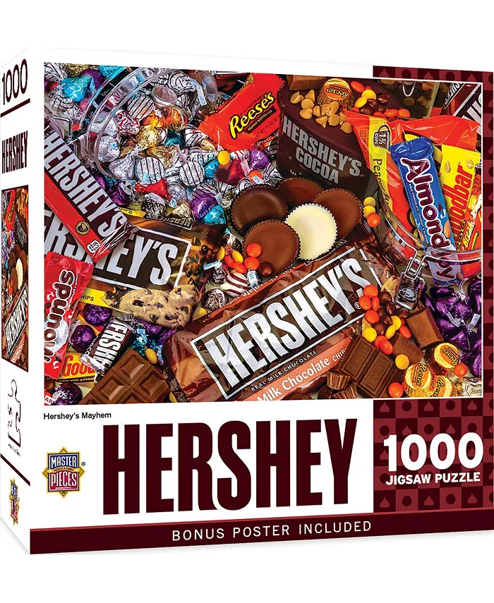 MasterPieces Puzzles Hershey - Mayhem 1000 Piece Adult Jigsaw Puzzle by MasterPieces - Mycitystee