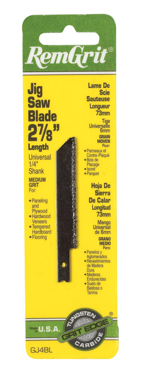 RemGrit 2-7/8 in. Carbide Grit Universal Jig Saw Blade Assorted TPI 1 pk - Mycitystee