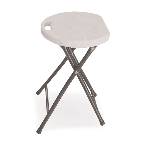Iceberg Rough n Ready Folding Stool， Backless， Supports Up to 300 lb， 26