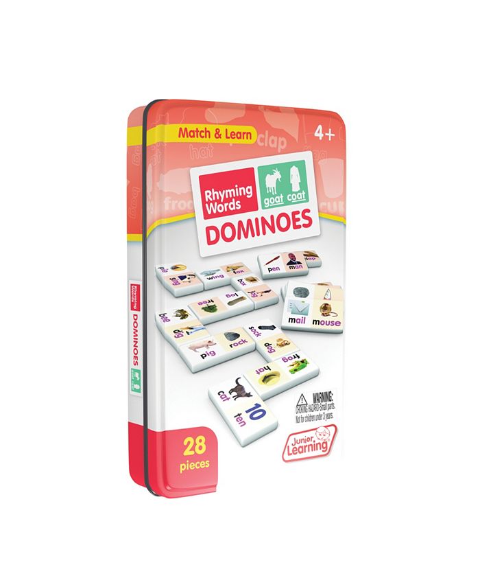 Junior Learning Rhyming Word Dominoes Match and Learn Educational Learning Game - Mycitystee