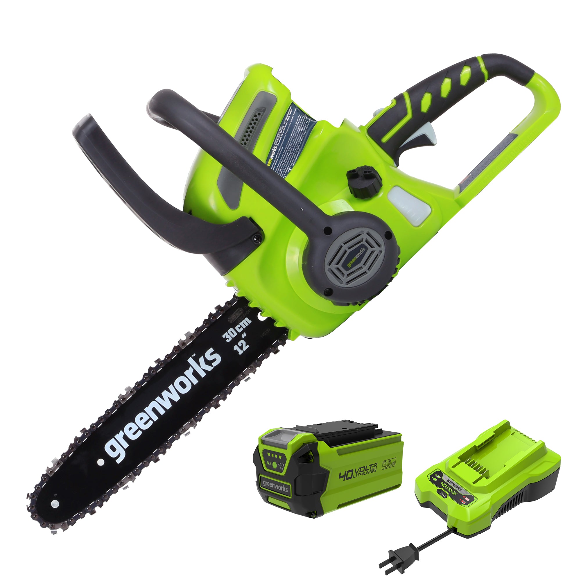 40V 12-Inch Cordless Chainsaw  Battery | Greenworks Tools - Mycitystee