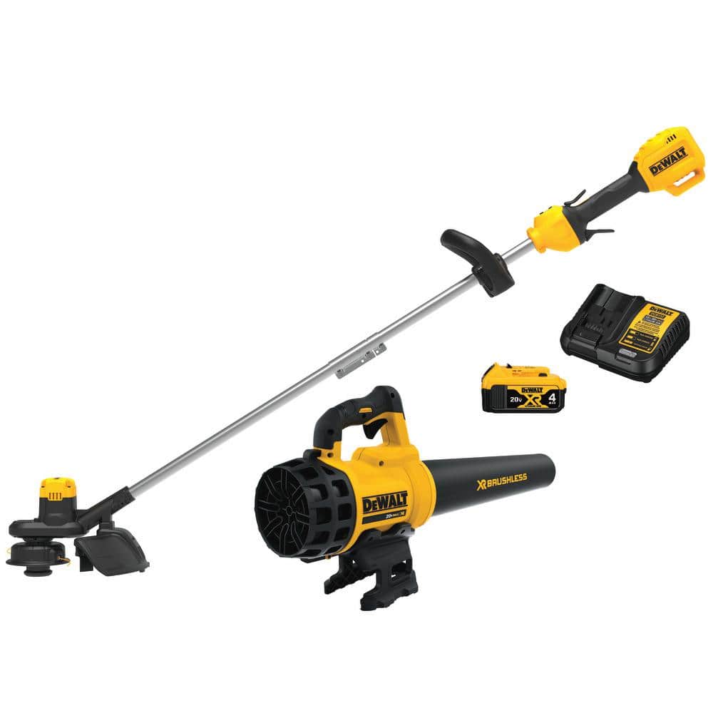 DEWALT 20V MAX Cordless Lithium-Ion String Trimmer/Blower Combo Kit (2-Tool) with 4.0Ah Battery Pack and Charger Included DCKO975M1 - Mycitystee