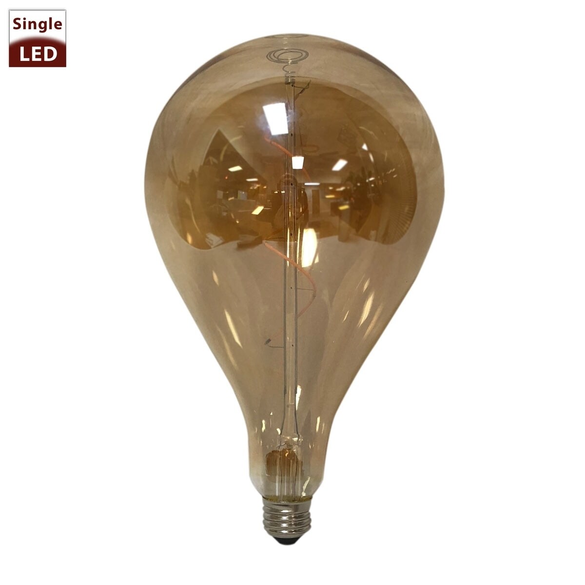 Royal Designs Air Balloon Shaped Decorative Vintage Tinted Indoor or Outdoor Edison Medium Base Dimmable LED Bulb - Mycitystee