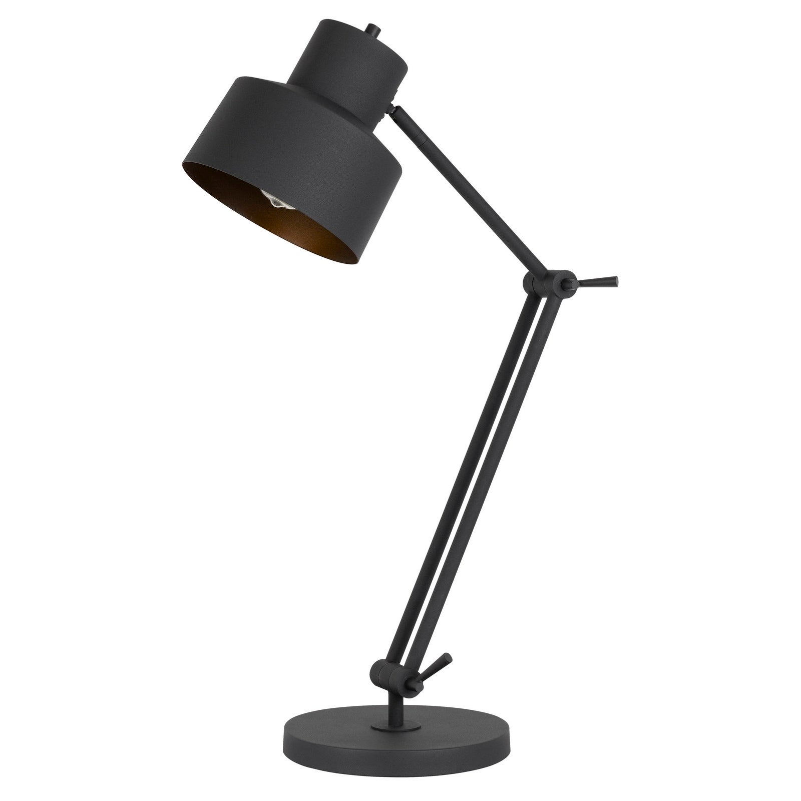 Davidson Matte Black Metal Table Lamp with Adjustable Arms - Mycitystee