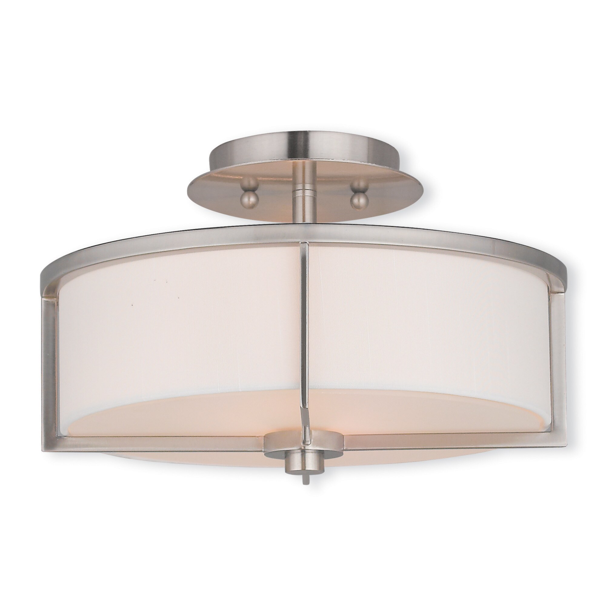 Semi-Flush-Silver Semi-Flush - Silver - Mycitystee