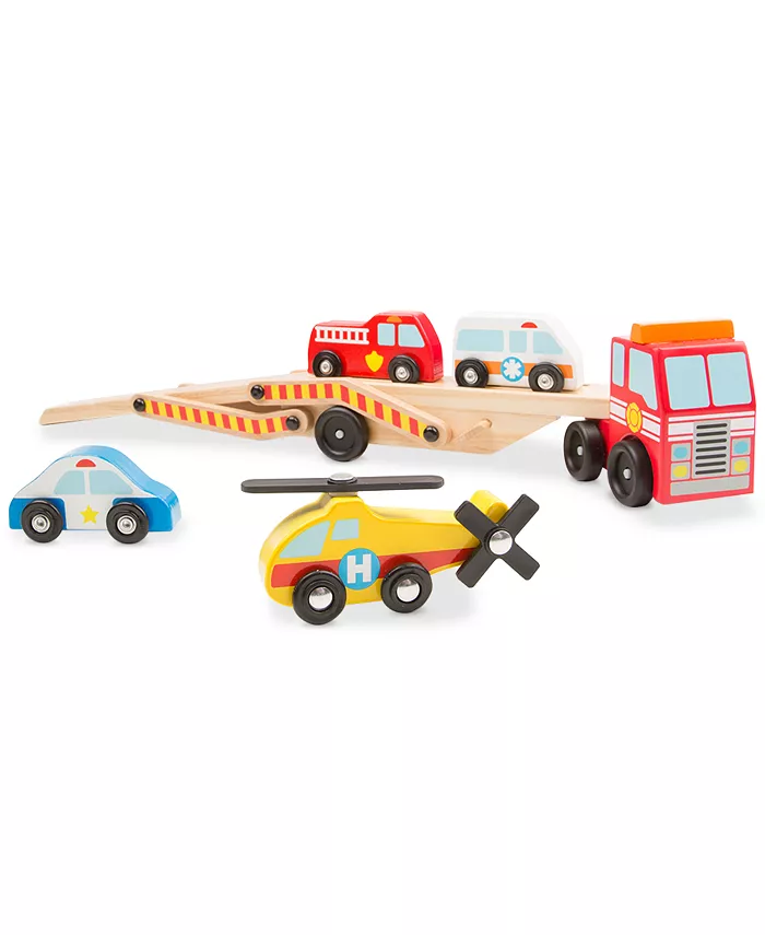 Melissa and Doug Melissa Doug Emergency Vehicles Carrier Play Set - Mycitystee