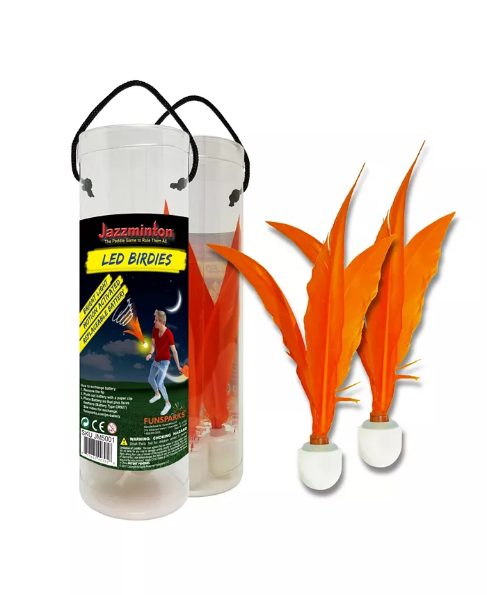 Funsparks - Jazzminton LED Birdies 2 - Paddle Ball Game - Mycitystee