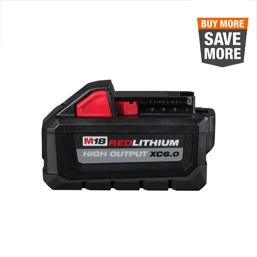 Milwaukee M18 18-Volt Lithium-Ion High Output Battery Pack 6.0Ah 48-11-1865 - Mycitystee