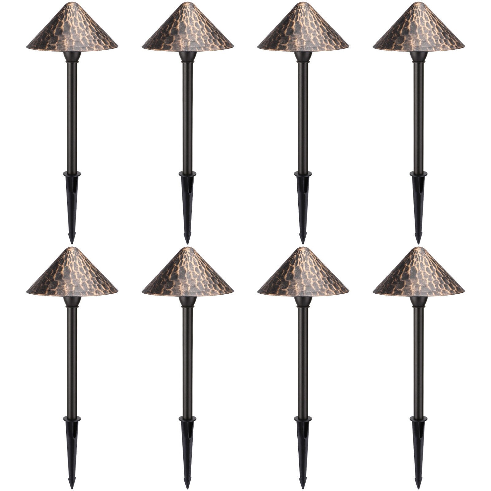 4/8/12-Pack 12V LED 3W LED Landscape Lights， Rustic Style， 3000K， - Mycitystee