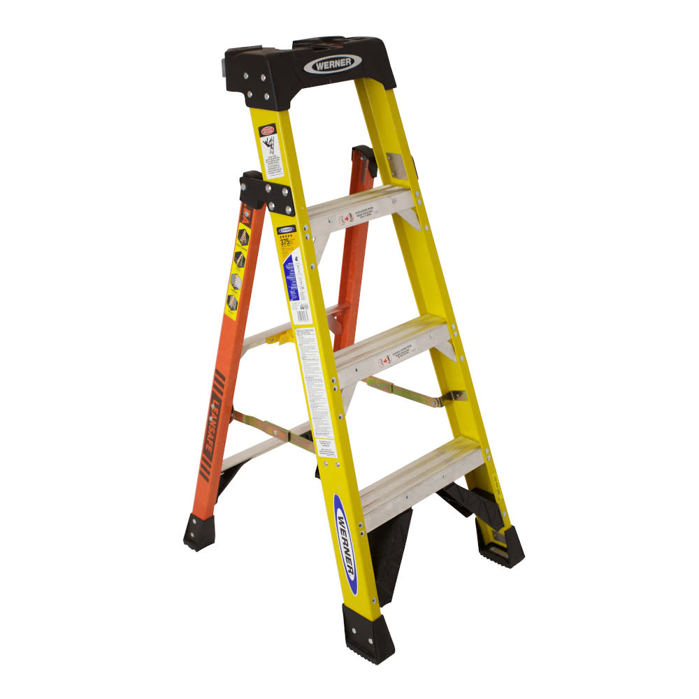 LEANSAFE® 4 ft Type IAA Fiberglass Leaning Ladder - Mycitystee