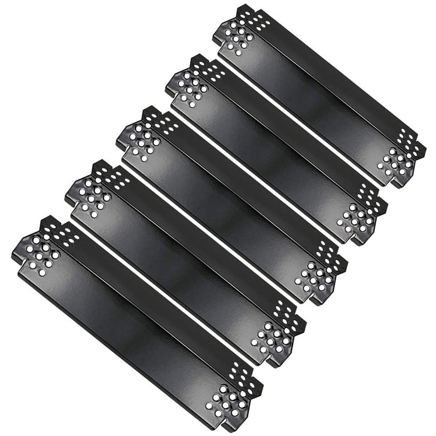 Grill Heat Plates fits Nexgrill 5 Burner 720-1046, 730-0882A, 730-0882AE, 730-0882S Gas Grills, Porcelain Steel 5 Pcs Kit - Mycitystee