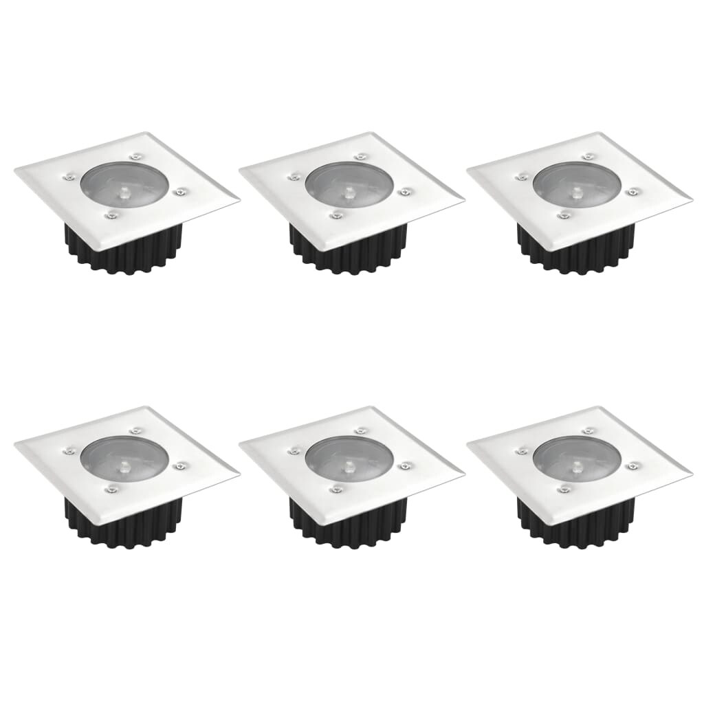 vidaXL Solar 6xSquare Ground Spot - Mycitystee