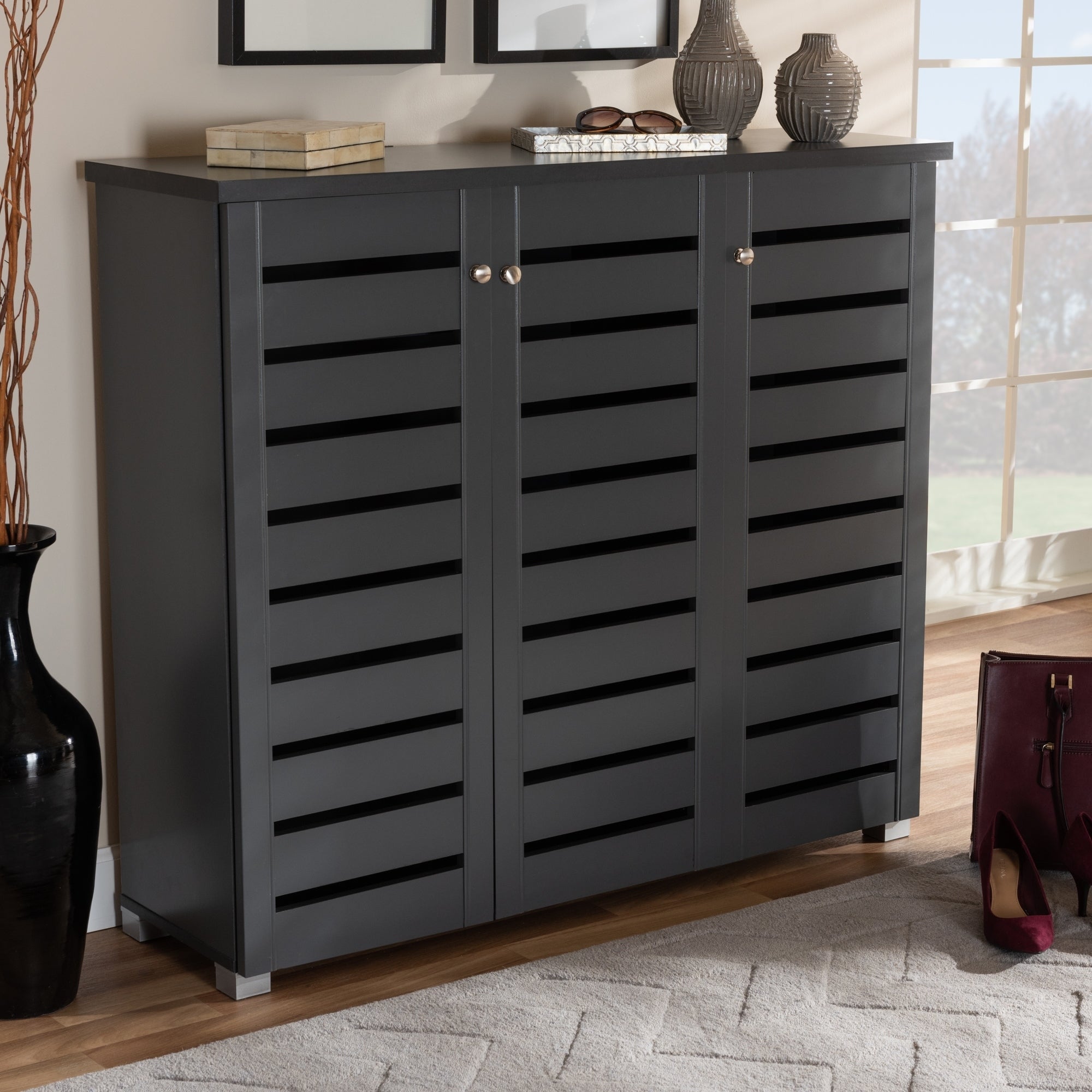 Contemporary Shoe Storage Cabinet - - 26396243 - Mycitystee