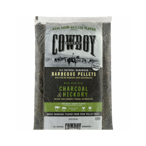 Cowboy Charcoal 54220 Charcoal-Hickory BBQ Pellets， 20-Lbs. - Mycitystee