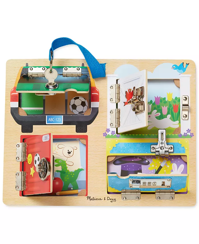 Melissa and Doug Kids' Locks Latches Board - Mycitystee