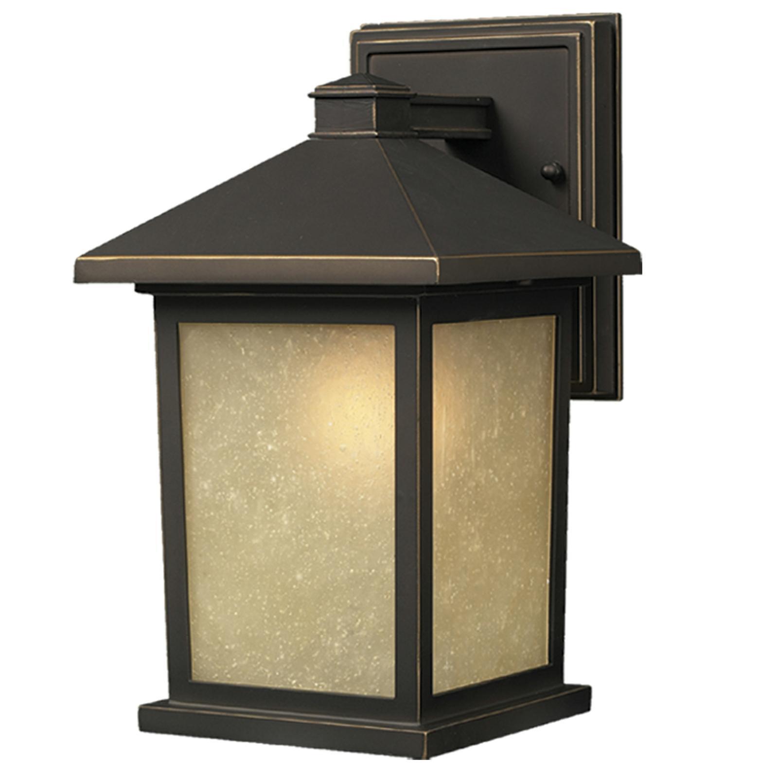 Holbrook Traditional 1-Light Oil-Rubbed Bronze Outdoor Wall Light - Mycitystee
