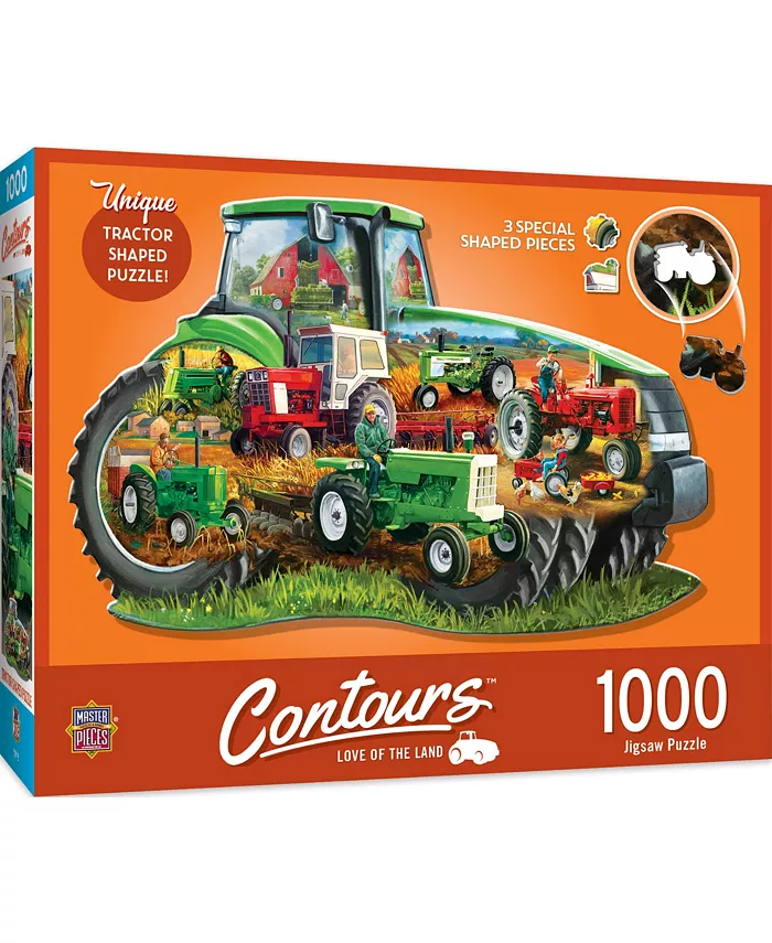 MasterPieces Puzzles Love of the Land  Contours Shaped - 1000 Piece Jigsaw Puzzle - Mycitystee
