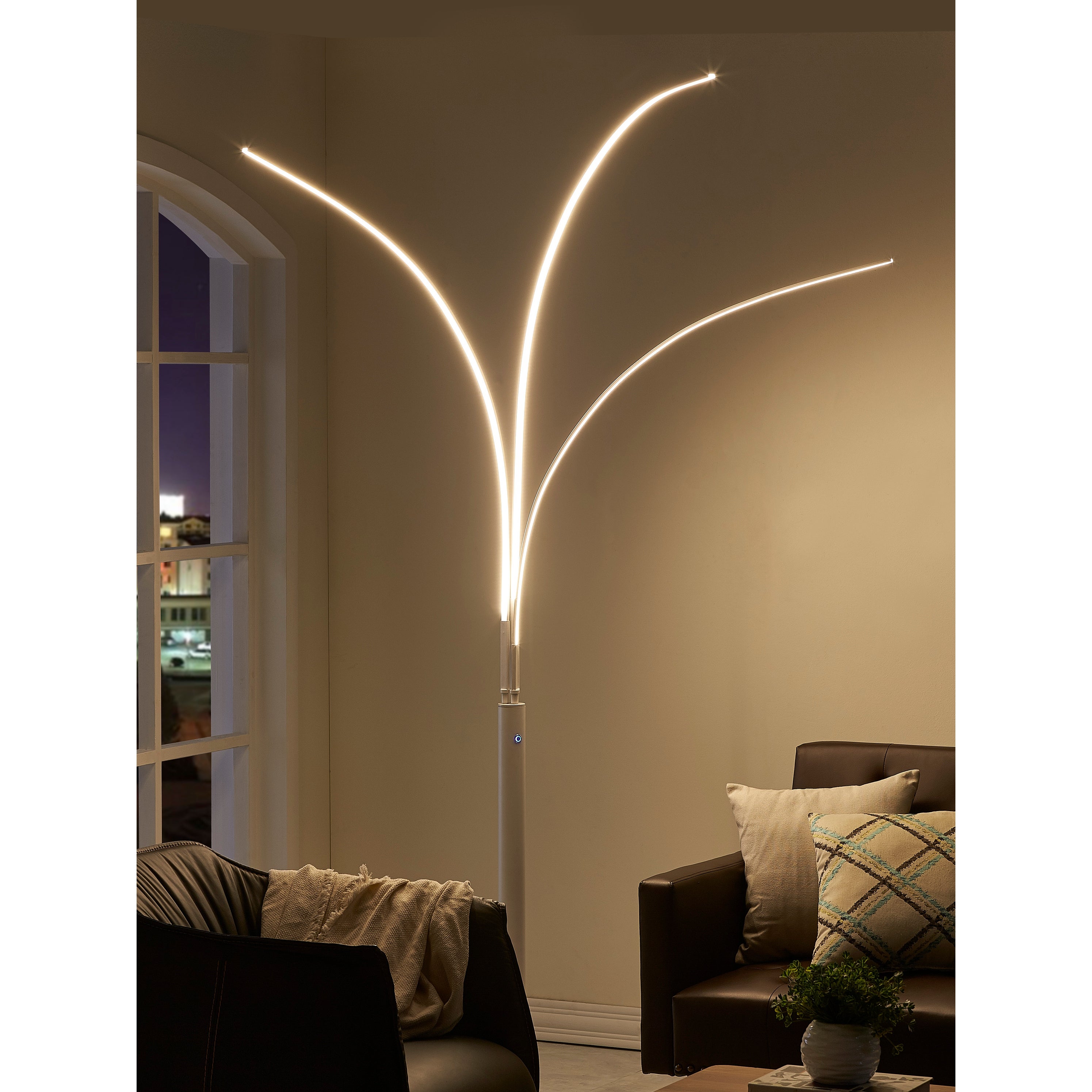 Artiva Aurora LED Arch Tree Floor Lamp， 92