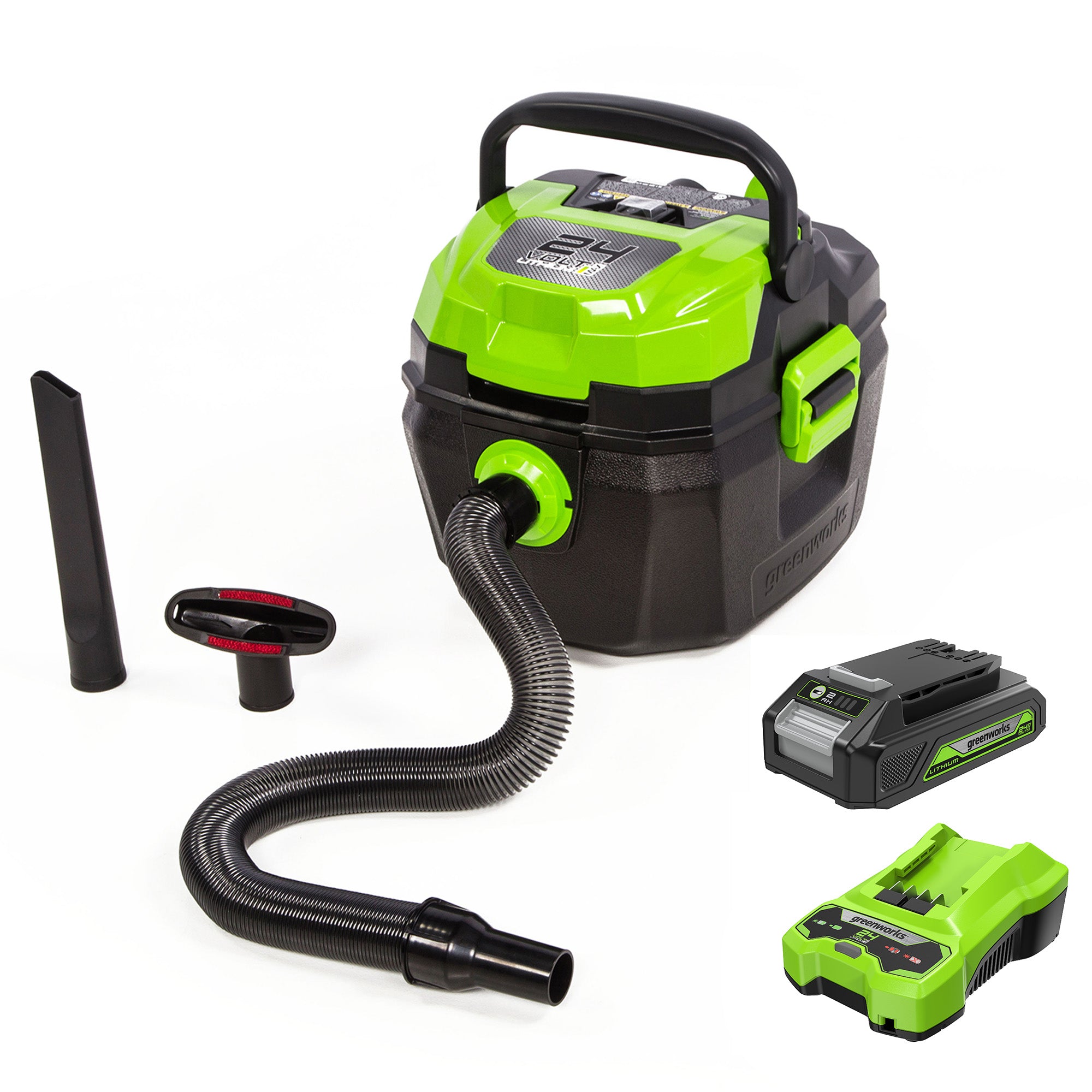 24V Cordless Wet/Dry Shop Vacuum | Greenworks Tools - Mycitystee