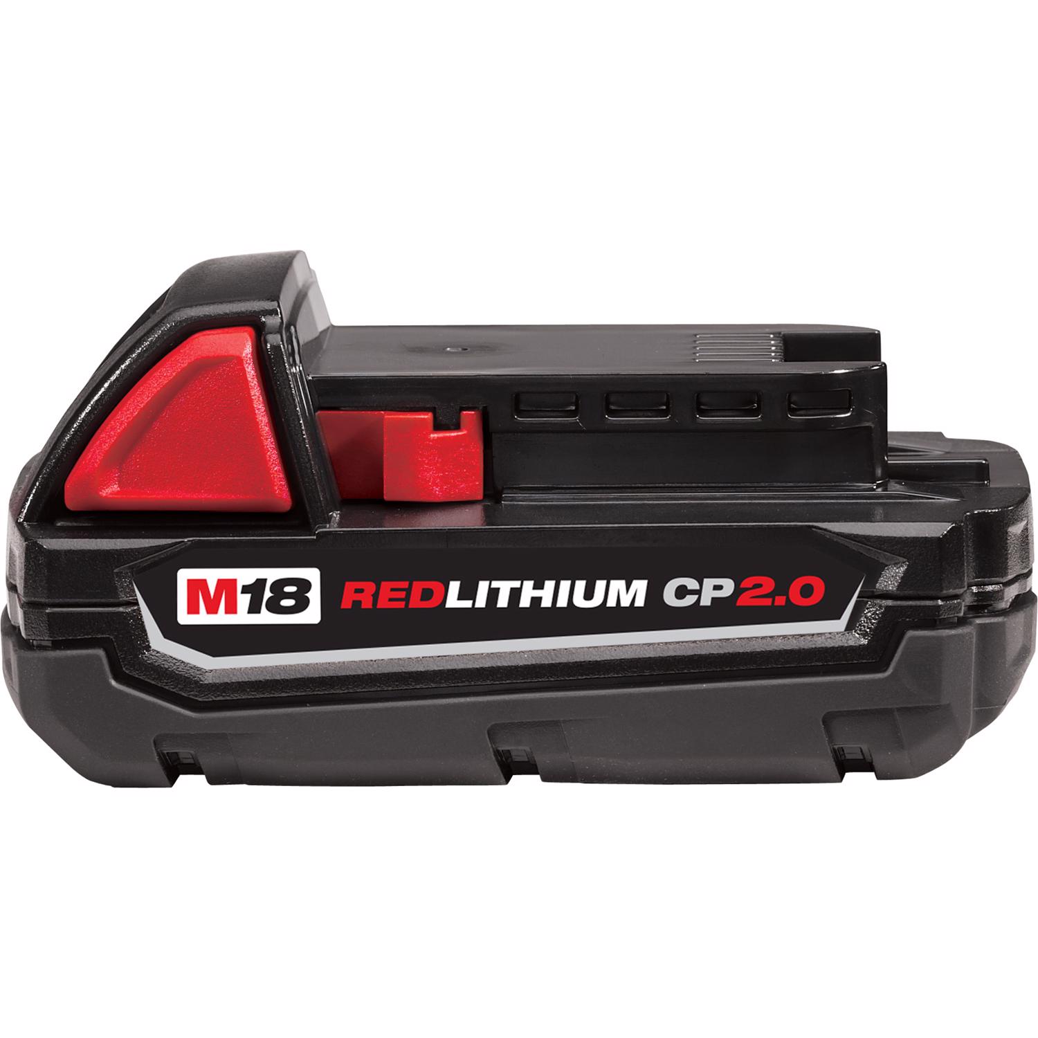 Milwaukee M18 CT 18 V 2 Ah Lithium-Ion Compact Battery Pack 1 pc - Mycitystee