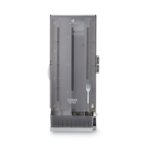 Dixie SmartStock Utensil Dispenser， Forks， 10 x 8.78 x 24.75， Smoke (SSFPD120) - Mycitystee