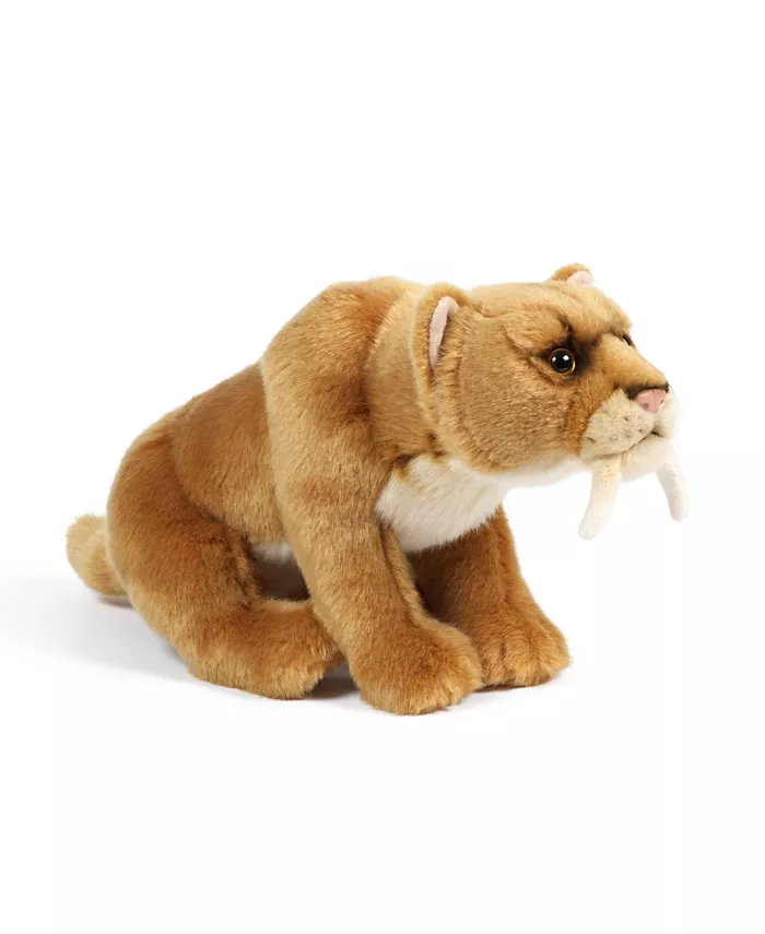 Living Nature Sabre Toothed Tiger Stuffed Toy - Mycitystee