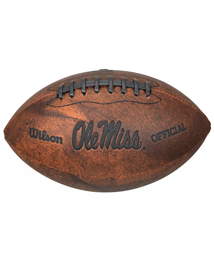 Gulf Coast Sales NCAA Vintage-Like Football， University of Mississippi 'Ole Miss' Rebels - Mycitystee