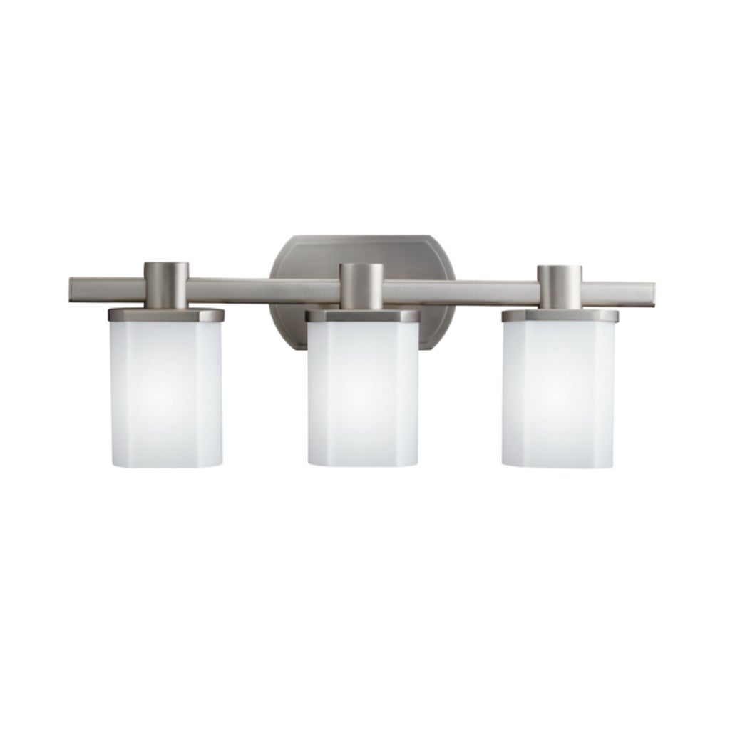 Kichler Lighting Lege Collection 3-light Brushed Nickel Bath/Vanity Light - Mycitystee
