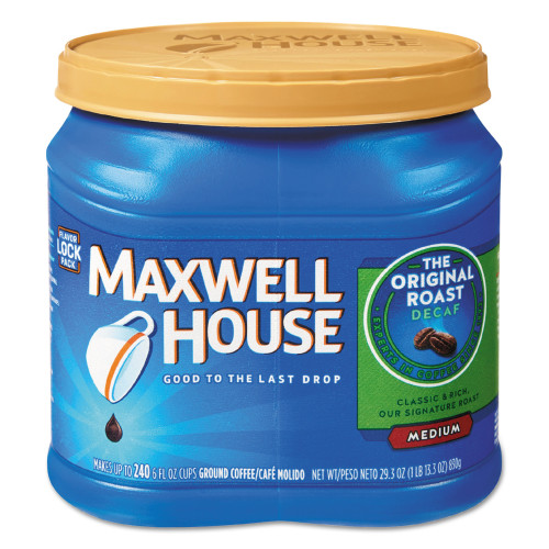Maxwell House Coffee， Decaffeinated Ground Coffee， 29.3 oz Can (04658) - Mycitystee