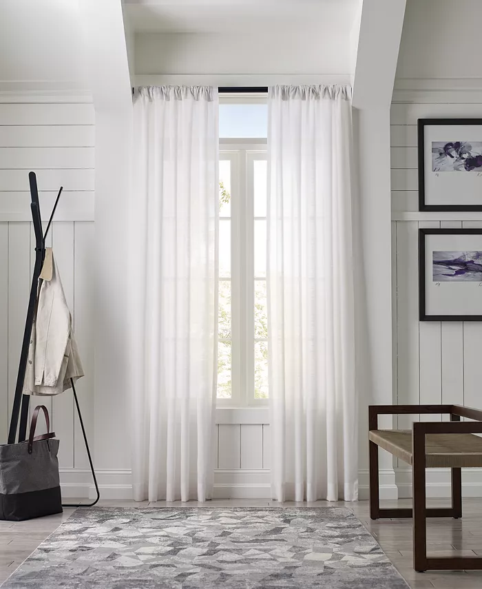 Sunbrella Lina Sheer Curtain 3-in-1 Single Curtain Panel Collection - Mycitystee
