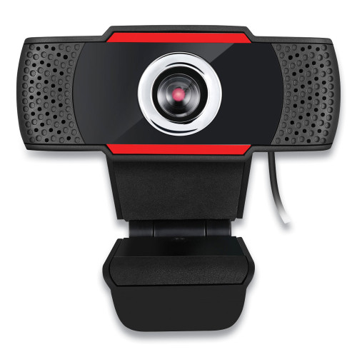 Adesso CyberTrack H3 720P HD USB Webcam with Microphone， 1280 pixels x 720 pixels， 1.3 Mpixels， Black - Mycitystee