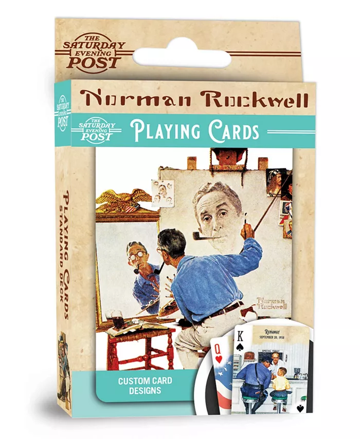MasterPieces Puzzles Officially Licensed Saturday Evening Post Norman Rockwell Playing Cards - 54 Card Deck - Mycitystee